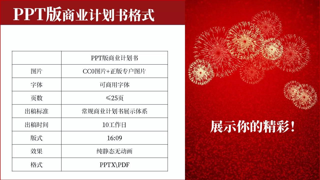 商业计划书的基础报价